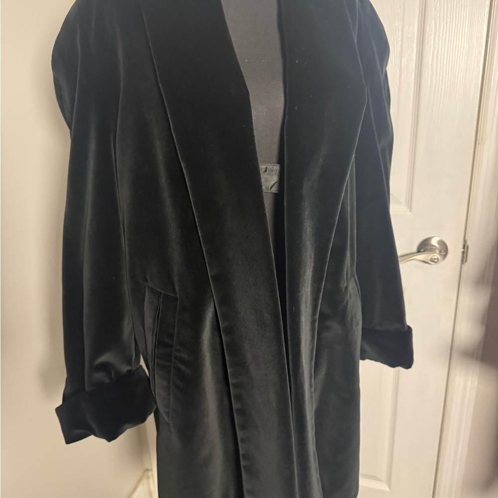 Talbots Black Velvet Jacket - Picture 4 of 11